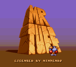Mr Tuff (prototype) Title Screen